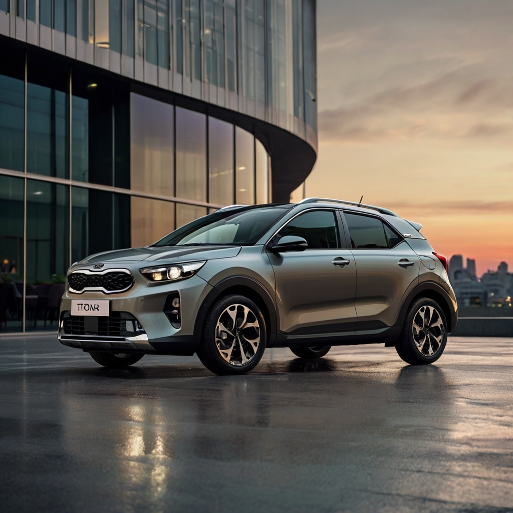 Kia Stonic SUV compacto en color rojo